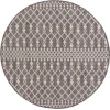 Nourison Positano Charcoal POS02 4ft. Round Rug