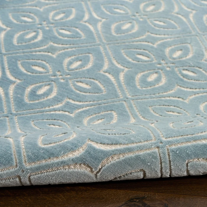 Nourison Washable Charm Blue Ivory WCH03 4 ft. X 6 ft. Rect. Rug