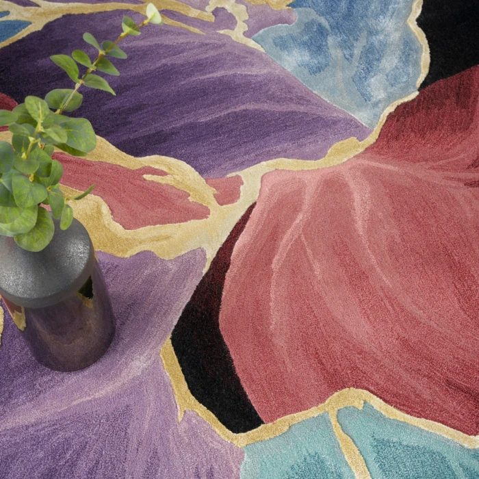 Nourison Prismatic Black PRS34 6 ft. X 8 ft. Rect. Rug