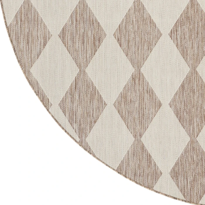 Nourison Positano Beige POS04 10ft. Round Rug