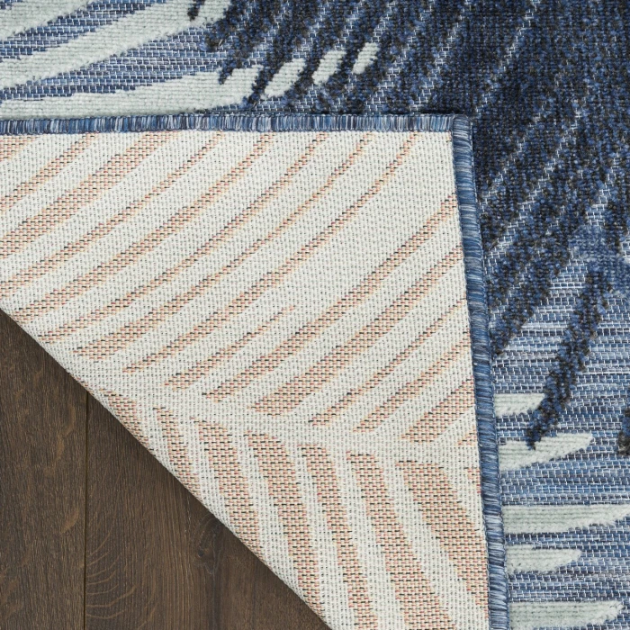 Nourison Home Suncoast Blue SNC03 7ft.10in. x 9ft.10in. Rect. Rug