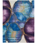 Nourison Prismatic Blue Gold PRS32 10 ft. X 14 ft. Rect. Rug