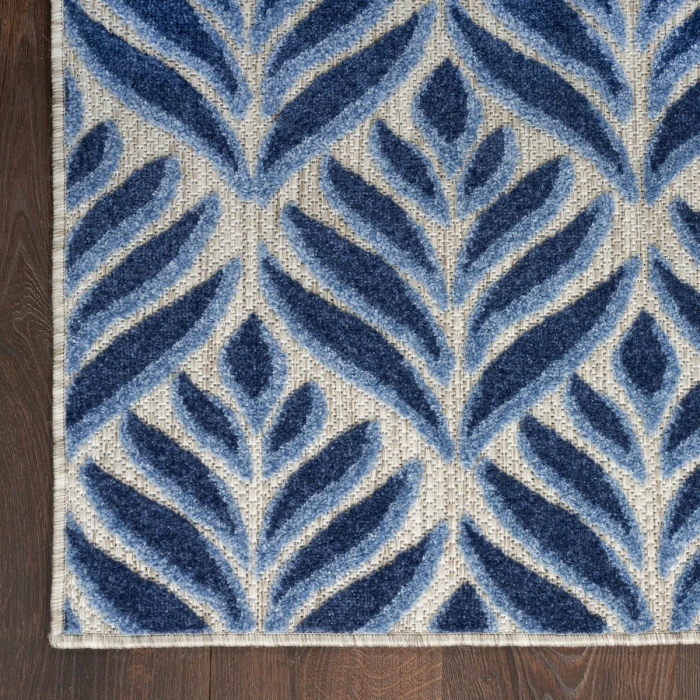 Nourison Aloha Blue ALH35 2 ft. 3 in. X 8 ft. Rect. Rug