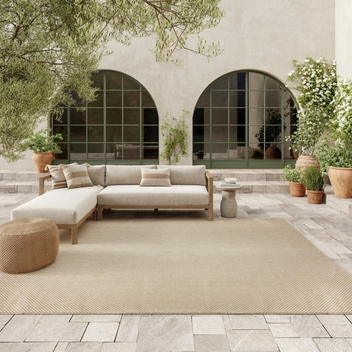 Nourison Tulum Cream TLM03 6 ft. X 9 ft. Rect. Rug