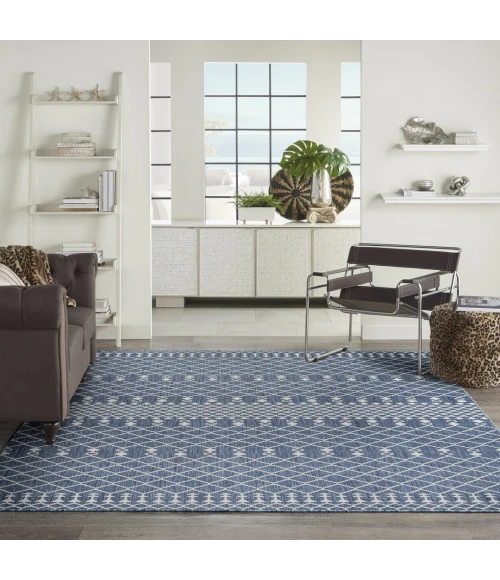 Nourison Positano Navy Blue POS02 12ft. x 15ft. Rect. Rug
