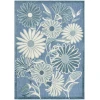 Nourison Home Aloha ALH33 Blue 5 ft. 3 in. X 7 ft. 5 in. Area Rug