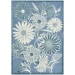 Nourison Home Aloha ALH33 Blue 5 ft. 3 in. X 7 ft. 5 in. Area Rug