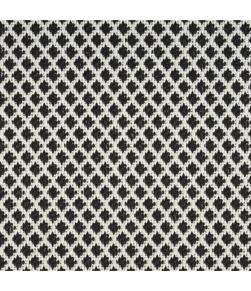 Nourison Home Courtyard Black COU01 2ft.2in. x 10ft. Rect. Rug