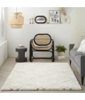 Nourison Home Dreamy Shag Cream / Ivory DRS07 5ft.3in. x 7ft.3in. Rect. Rug
