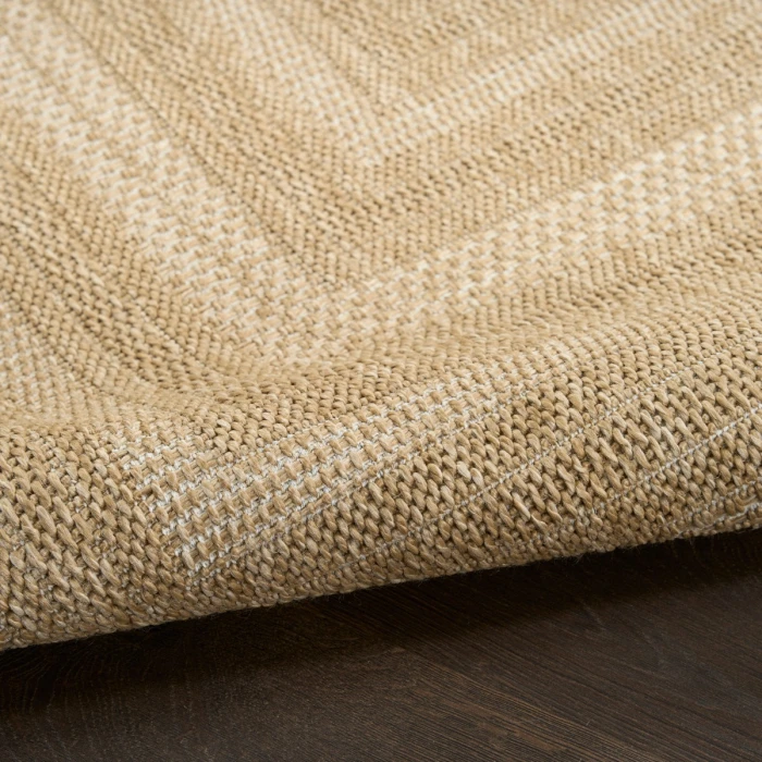 Nourison Tulum Taupe Ivory TLM04 8 ft. X Round Rug