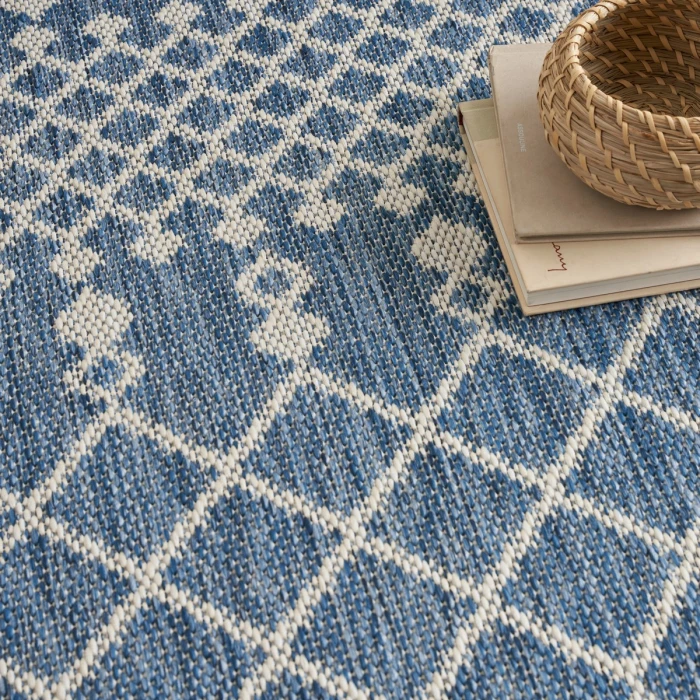 Nourison Positano Navy Blue POS02 4 ft. X 6 ft. Rect. Rug