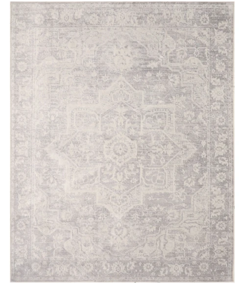 Nourison Astra Machine Washable Grey ASW12 7 ft. 10 in. X 10 ft. Rect. Rug