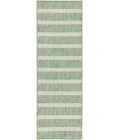 Nourison Positano Blue Green Ivory POS03 2 ft. 2 in. X 8 ft. Rect. Rug