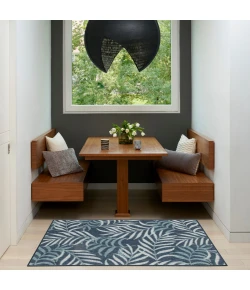 Nourison Home Garden Oasis GOA01 Navy 2 ft. X 4 ft. Area Rug