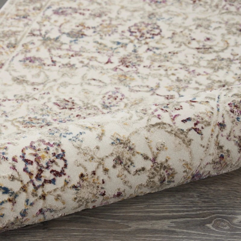 Nourison Melody Ivory Multicolor MEL02 2ft.2in. x 7ft.6in. Rect. Rug