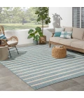 Nourison Positano Aqua Ivory POS03 10 ft. X 14 ft. Rect. Rug