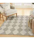 Nourison Positano Light Grey POS04 4 ft. X 6 ft. Rect. Rug