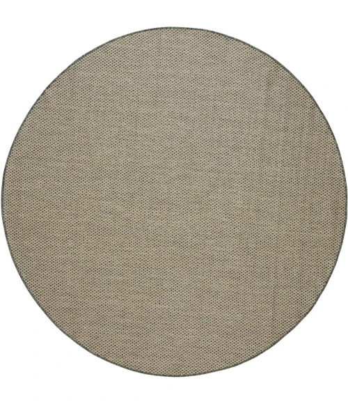 Nourison Home Courtyard Green COU01 5ft. x Round Round Rug