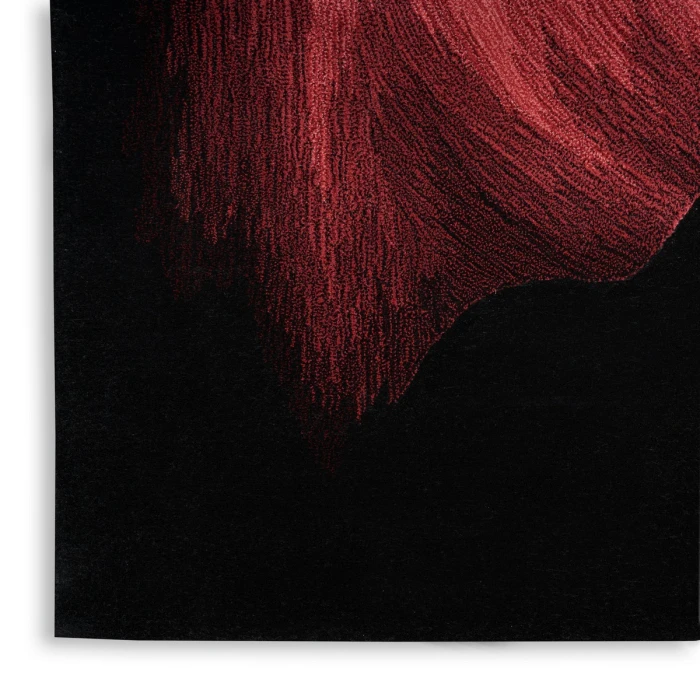 Nourison Prismatic Black PRS34 6 ft. X 8 ft. Rect. Rug