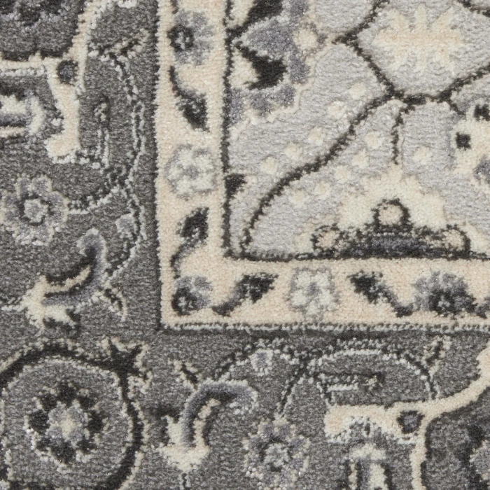 Nourison Grand Villa Grey KI83 2ft.3in. x 7ft.3in. Rect. Rug