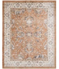 Nourison Astra Machine Washable Rust Ivory ASW20 7 ft. 10 in. x 10 ft. Rect. Rug