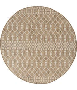 Nourison Positano Jute POS02 4ft. Round Rug