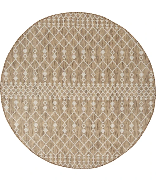 Nourison Positano Jute POS02 4ft. Round Rug