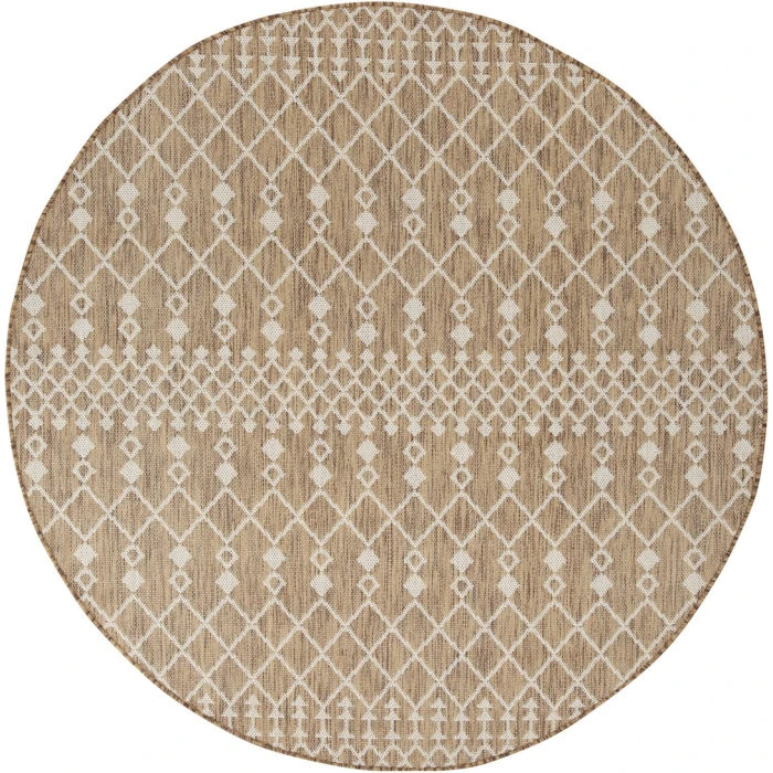 Nourison Positano Jute POS02 4ft. Round Rug