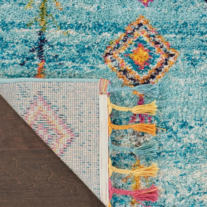 Nourison Nomad Aqua NMD04 2ft.2in. x 4ft. Rect. Rug