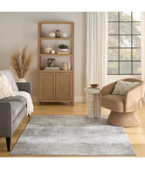 Nourison Dekor Grey DEK07 5 ft. 3 in. X 7 ft. Rect. Rug