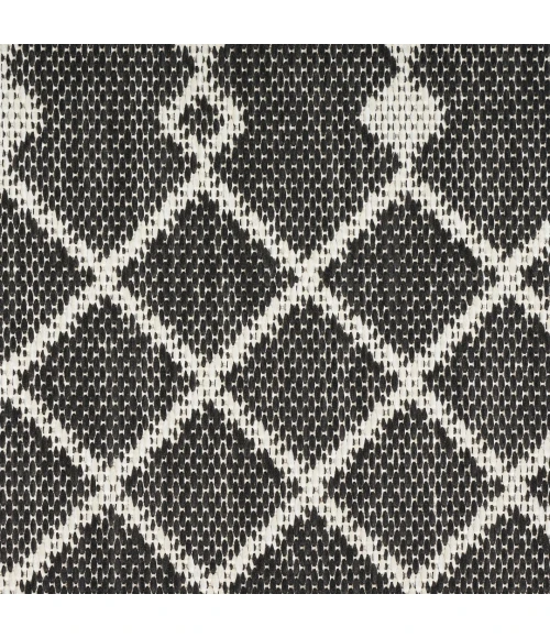 Nourison Positano Black POS02 8ft. Square Rug