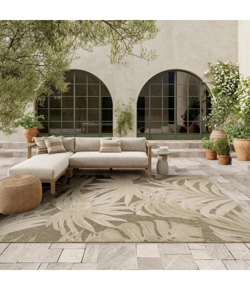 Nourison Aloha Ivory Sage ALH43 9 ft. X 12 ft. Rect. Rug