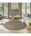 Nourison Tulum Olive TLM03 8 ft. X Round Rug