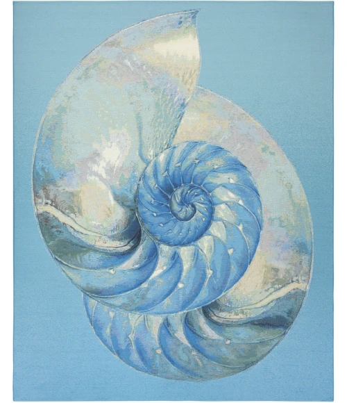 Nourison Home Color Splash Blue CSP01 5ft.3in. x 7ft.3in. Rect. Rug