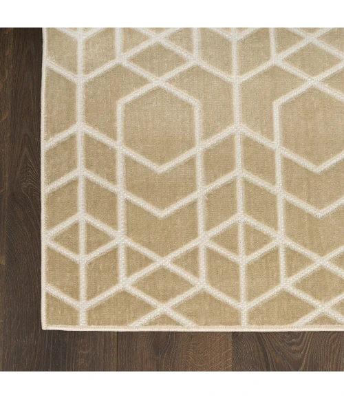 Nourison Home Washable Charm Beige WCH01 2ft.2in. x 8ft. Rect. Rug