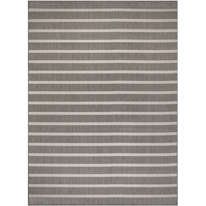 Nourison Positano Charcoal Ivory POS03 10ft. x 14ft. Rect. Rug