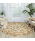 Nourison Home Heritage Hall Beige HE28 6ft. x Freeform Free Form Rug