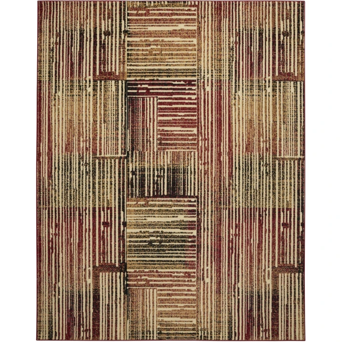 Nourison Home Grafix Red GRF42 7ft.10in. x 9ft.10in. Rect. Rug