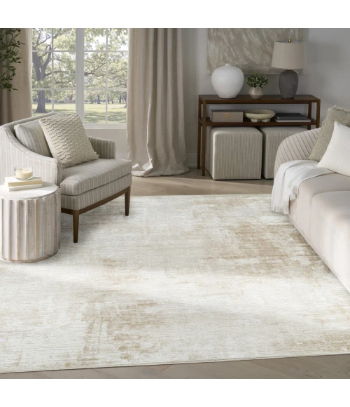 Nourison Dekor Ivory Beige DEK07 7 ft. 10 in. X 9 ft. 10 in. Rect. Rug