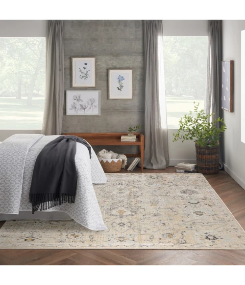 Nourison Oushak Home Cream OUS01 7 ft. X 10 ft. Rect. Rug