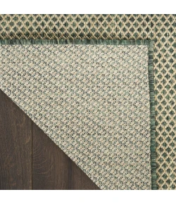 Nourison Home Courtyard Green COU01 2ft.2in. x 10ft. Rect. Rug