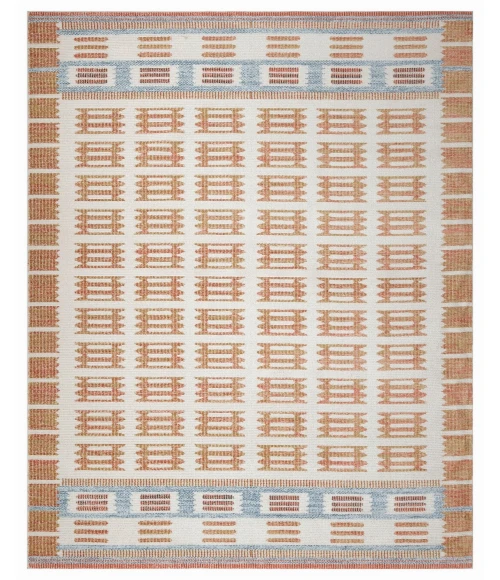 Nourison Nordic Ivory Rust NRC16 8 ft. X 10 ft. Rect. Rug