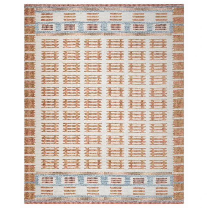 Nourison Nordic Ivory Rust NRC16 8 ft. X 10 ft. Rect. Rug