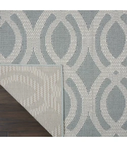 Nourison Aruba Light Blue Cream ARB05 4ft.3in. x 6ft.3in. Rect. Rug