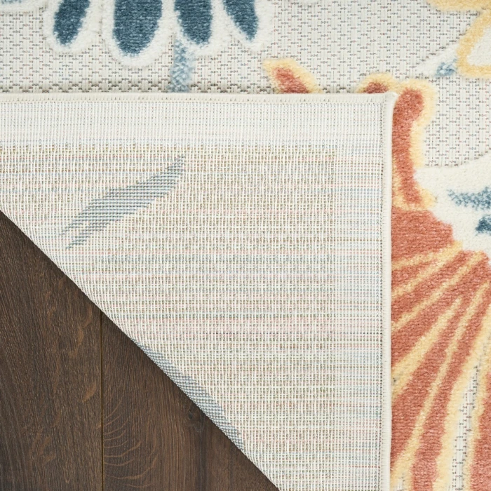 Nourison Aloha Ivory Rose ALH33 3 ft. 6 in. X 5 ft. 6 in. Rect. Rug