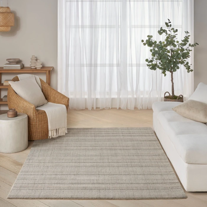 DKNY Pure Multi Weave Grey MTW01 5 ft. X 7 ft. Rect. Rug