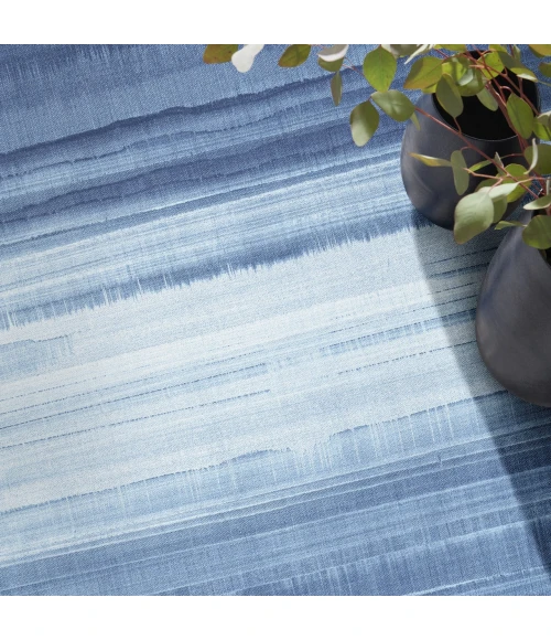 Calvin Klein Launder Blue LDR01 3ft.11in. x 5ft.11in. Rect. Rug