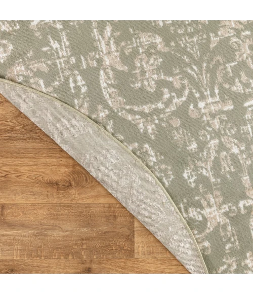 Nourison Jubilant Olive JUB09 5 ft. 3 in. X Round Rug