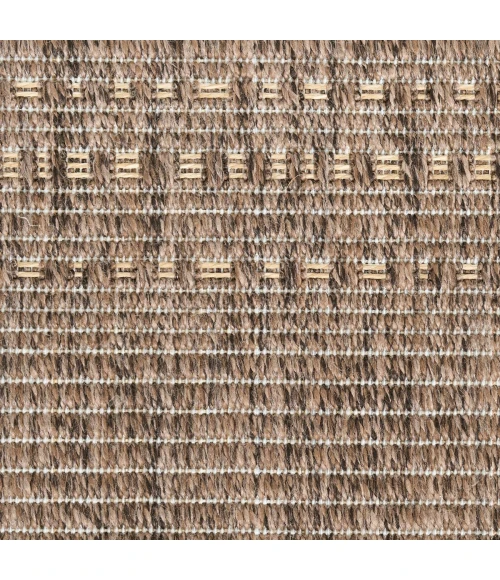 Nourison Tulum Brown TLM01 2 ft. 2 in. X 8 ft. Rect. Rug