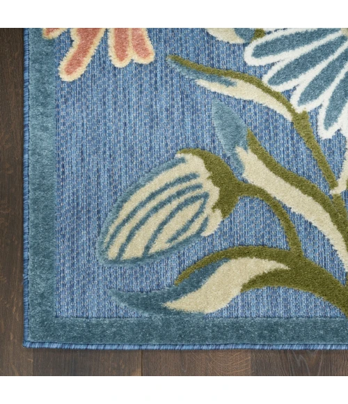 Nourison Aloha Blue Sage ALH33 5 ft. 3 in. X 7 ft. 5 in. Rect. Rug
